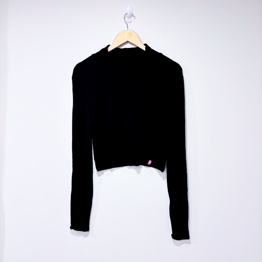 🌼NWOT🌼 LAIT DE POULE –‎ Black maternity & nursing crop top | Size XL*